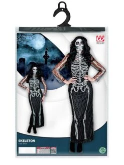 WIDMANN Kostümkleid "SKELETT" In Schwarz -Trendiges Bekleidungsgeschäft widmann kostumkleid skelett in schwarz 2