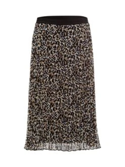 Zero Plisseerock In Braun